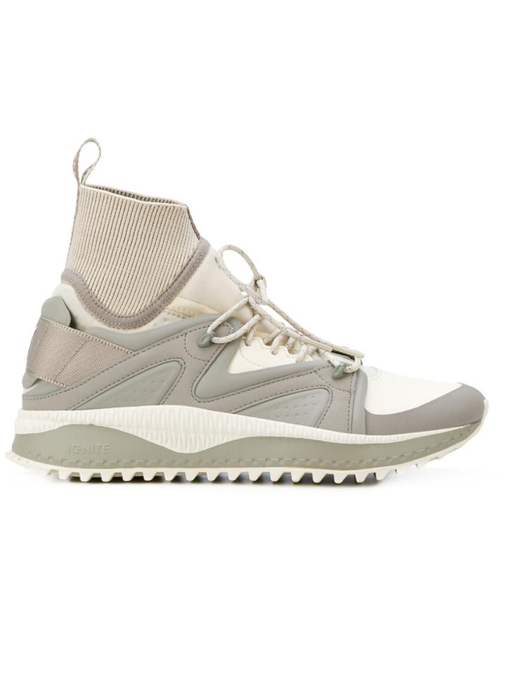 Puma Sock Insert Lace-up Sneakers - Grey
