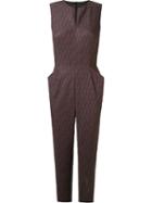 Andrea Marques Pleated Details Printed Jumpsuit
