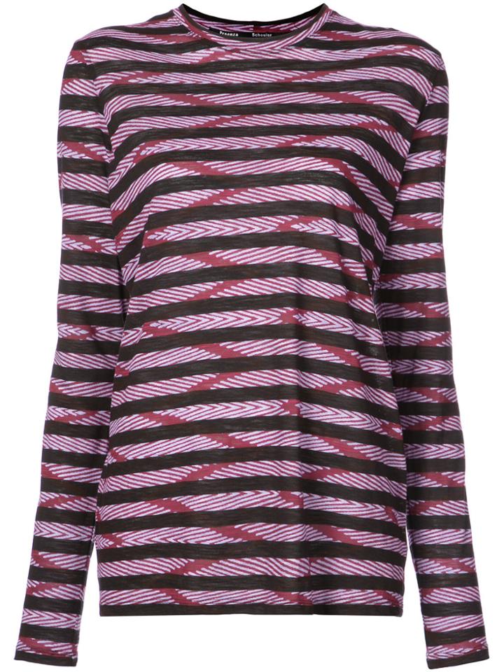 Proenza Schouler Long Sleeve T-shirt - Brown