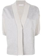 Fabiana Filippi Short Sleeve Cardigan - Grey