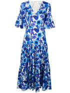 Borgo De Nor Teodora Print Dress - Blue