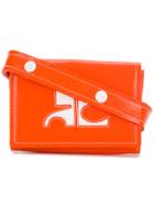 Courrèges Box Vinyl Logo Waist Bag - Yellow & Orange