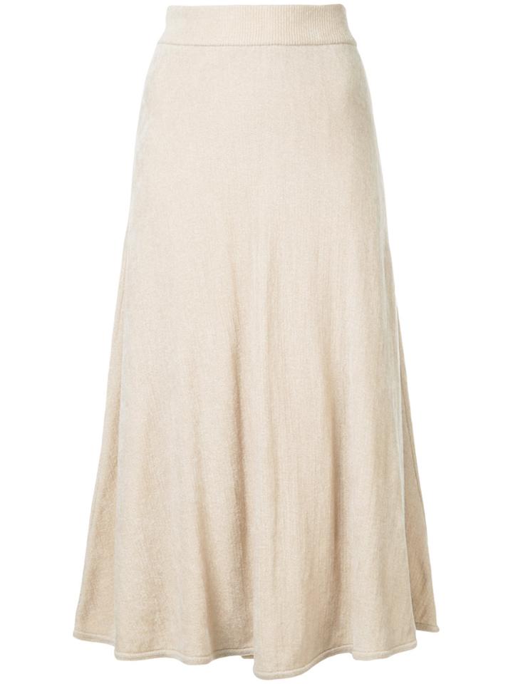 Estnation Flared A-line Skirt - Nude & Neutrals