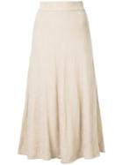 Estnation Flared A-line Skirt - Nude & Neutrals