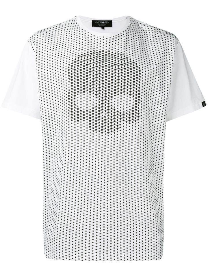 Hydrogen Skull Print T-shirt - White
