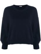 Miu Miu Knitted Cashmere Sweater - Blue