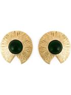 Givenchy Vintage Cabochon Clip-on Earrings