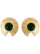Givenchy Vintage Cabochon Clip-on Earrings