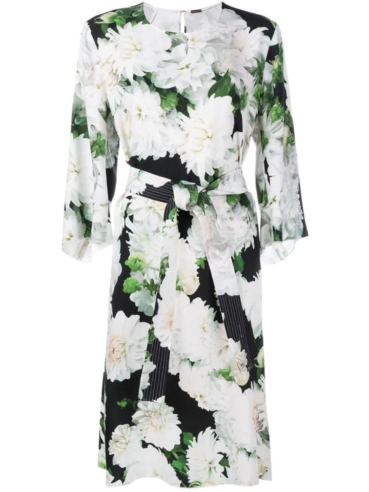 Adam Lippes Dahlia Print Midi Dress