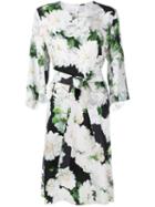 Adam Lippes Dahlia Print Midi Dress
