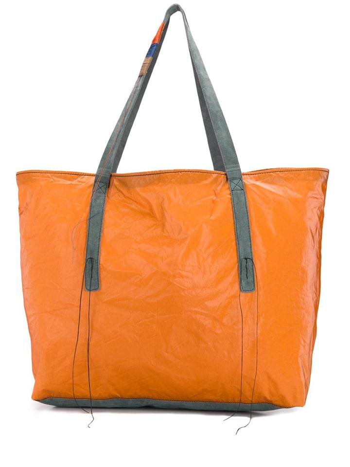 Federico Curradi Stitch Detail Tote Bag - Orange