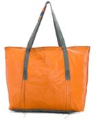 Federico Curradi Stitch Detail Tote Bag - Orange