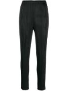 Pleats Please By Issey Miyake High-rise Pleated Trousers - Black