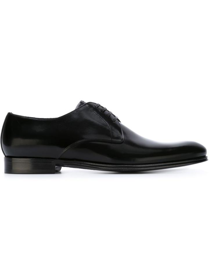 Dolce & Gabbana Classic Derby Shoes, Men's, Size: 43, Black, Calf Leather/leather