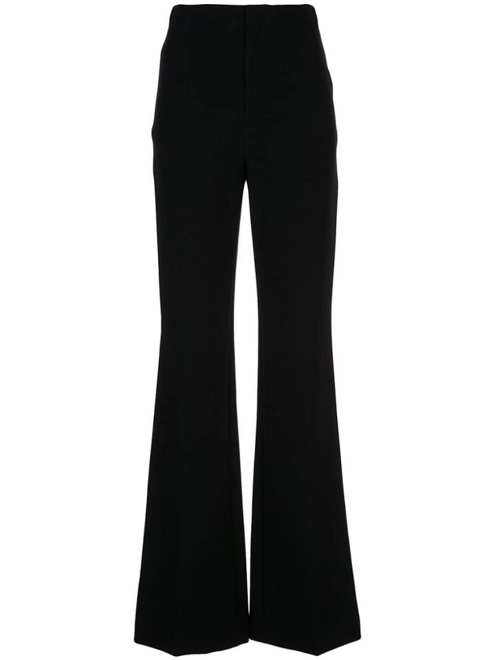 Alice+olivia High Waist Flared Trousers - Black