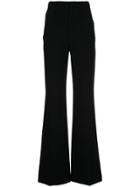 Alice+olivia High Waist Flared Trousers - Black