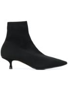 Anna F. Stiletto Ankle Boots - Black