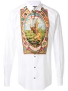 Dolce & Gabbana Printed Placket Shirt - White