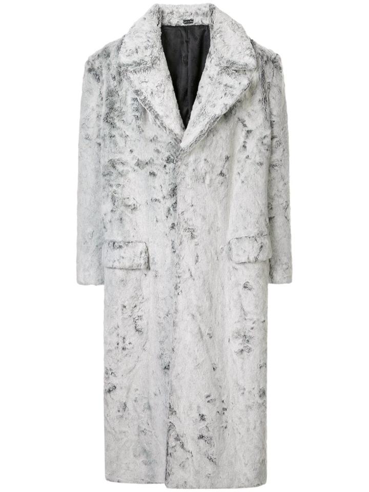 Versace Pre-owned Loose Long Coat - White