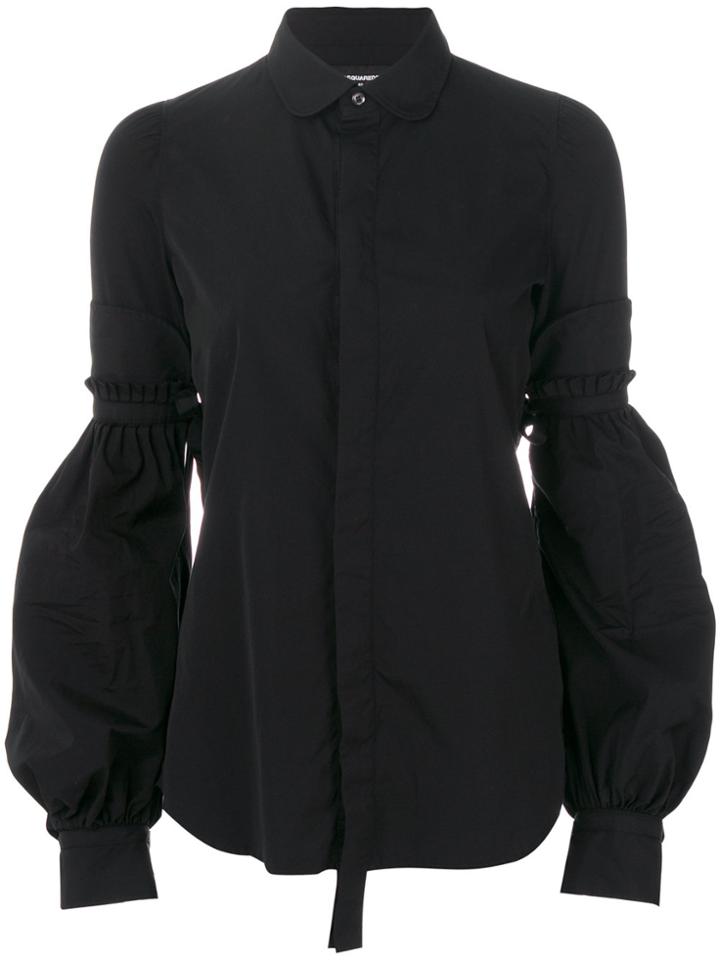 Dsquared2 Bell Sleeved Shirt - Black