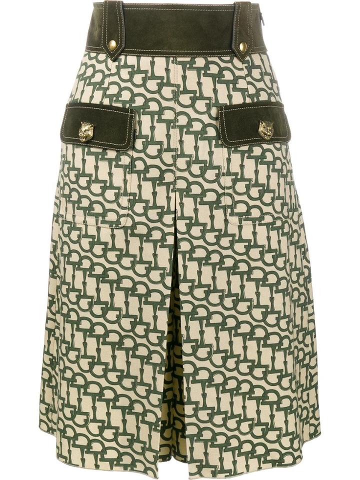 Gucci Horsebit Print Knee Length Shorts - Green