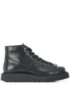 Neil Barrett Pierced Hiking Boots - Black