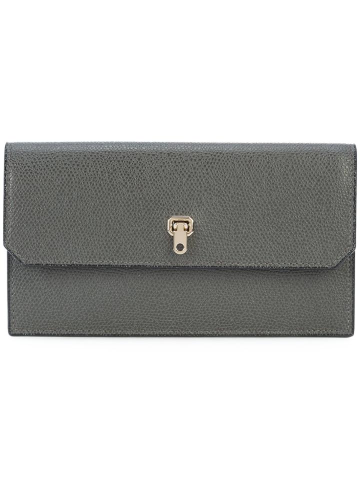 Valextra Continental Wallet - Grey