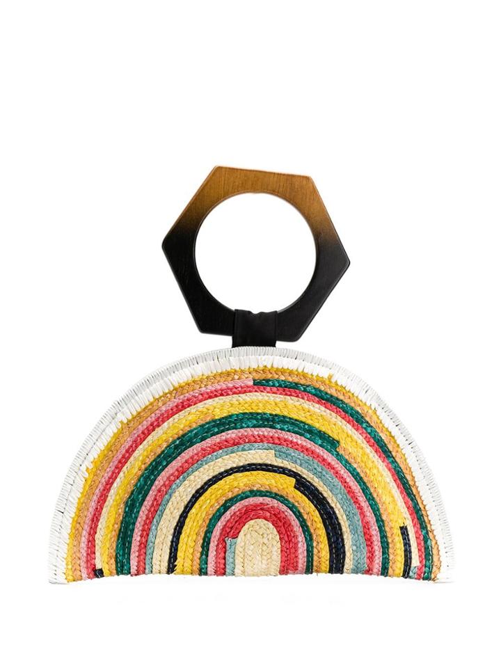 Eugenia Kim Semi-circular Handbag With Geometric Hand Strap - Yellow