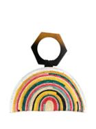 Eugenia Kim Semi-circular Handbag With Geometric Hand Strap - Yellow