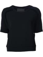 Jeffrey Dodd Frayed Short Sleeve Sweatshirt