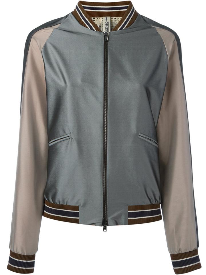 Herno - Bomber Jacket - Women - Polyamide/polyester/spandex/elastane - 42, Women's, Grey, Polyamide/polyester/spandex/elastane