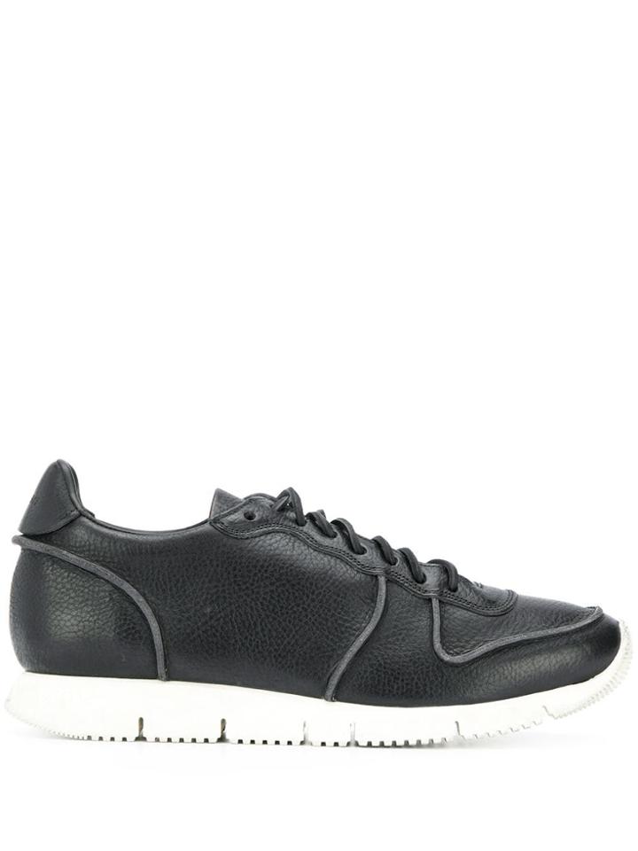 Buttero Pebbled Effect Sneakers - Black