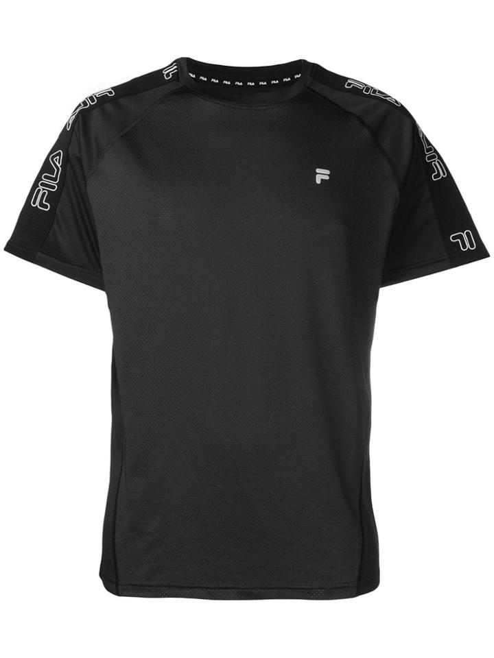 Fila Logo Stripe T-shirt - Black