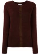 Suzusan Front Stripe Sweater, Women's, Size: Xs, Red, Cashmere