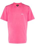 Stussy Logo Oversized T-shirt - Pink