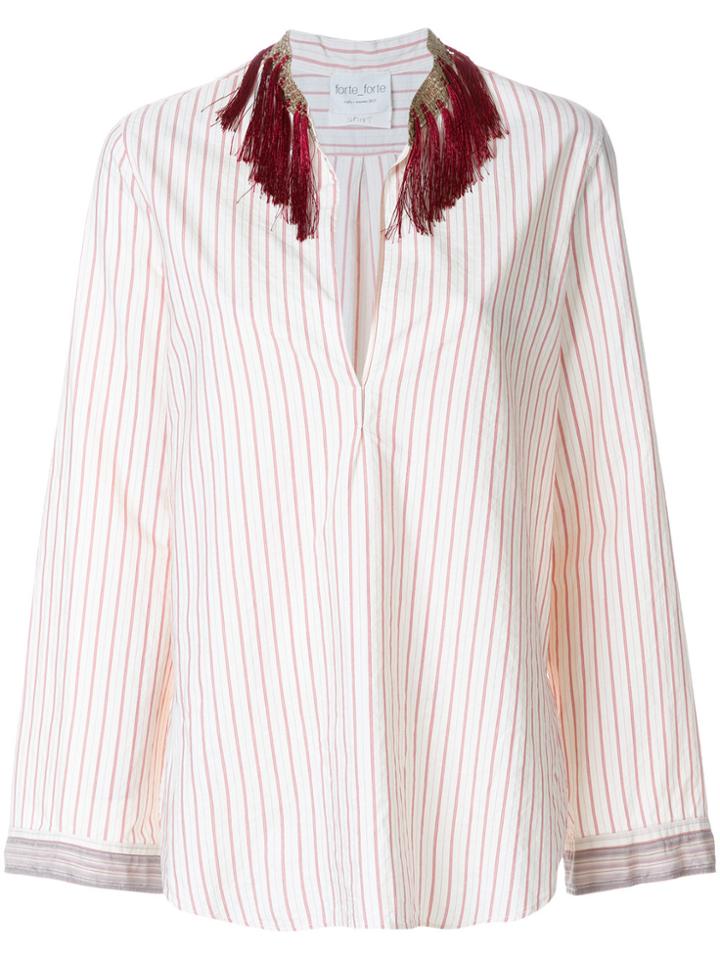 Forte Forte Striped Blouse - Red