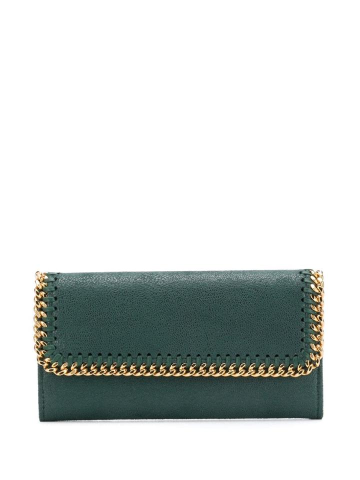 Stella Mccartney Falabella Foldover Wallet - Green