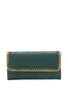 Stella Mccartney Falabella Foldover Wallet - Green