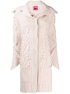 Blumarine Fur Insert Cardi-coat - Pink