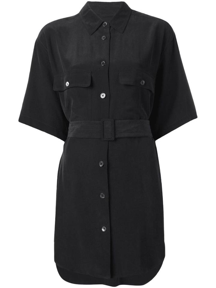 Equipment 'matteo' Shirt Dress - Black