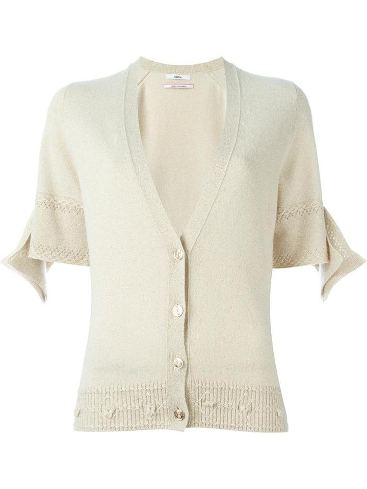 Barrie 'first Alchemy' Short Sleeve Detail Cardigan, Women's, Size: Small, Nude/neutrals, Wool