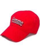 Balenciaga Femme Baseball Cap - Red