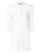 Twin-set Short Shirt Dress - White