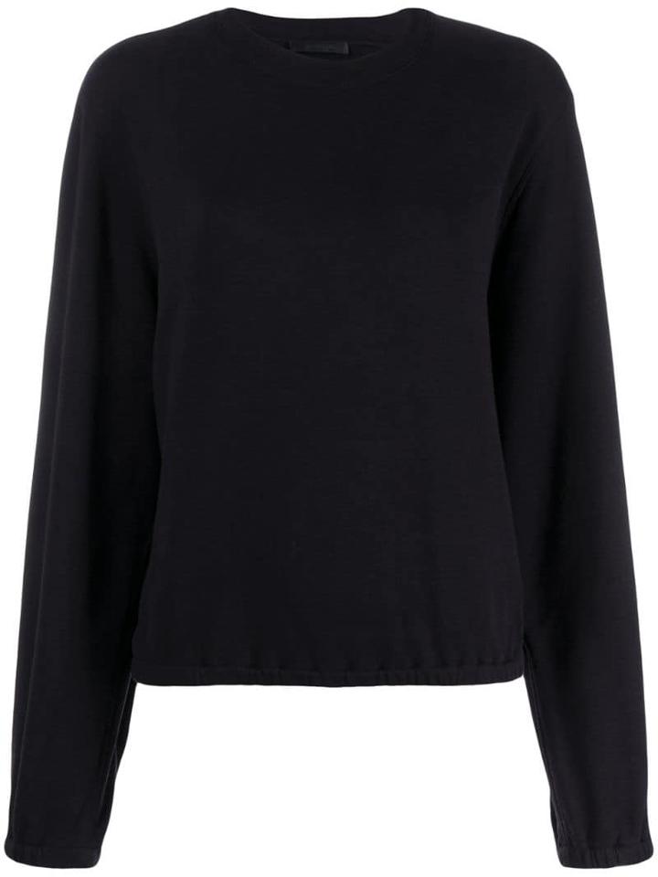 Helmut Lang Buckle Sleeve Sweatshirt - Blue