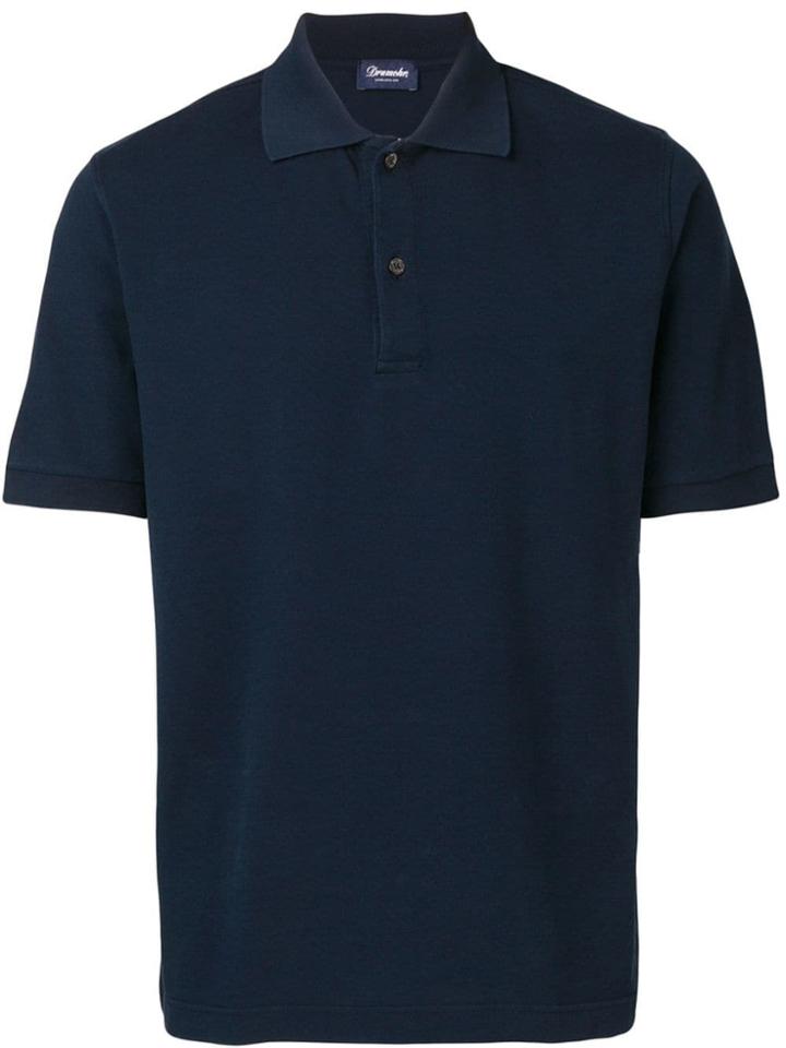 Drumohr Short-sleeved Polo Shirt - Blue