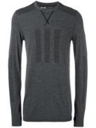 Adidas Crew Neck Jumper, Men's, Size: Medium, Grey, Polyamide/polyester/wool