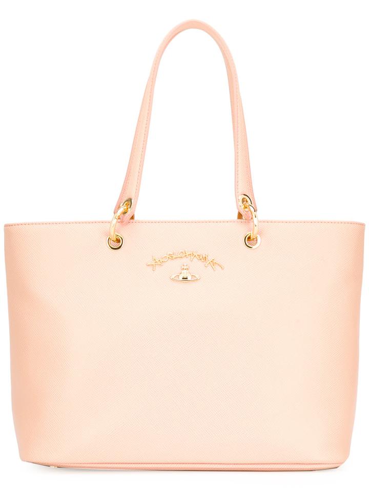 Vivienne Westwood Anglomania Shopper Tote, Women's, Nude/neutrals, Calf Leather