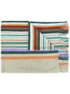 Missoni Striped Knit Scarf, Women's, Wool/acrylic/viscose/polyamide