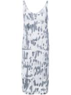 Raquel Allegra Bleached Effect Sleeveless Dress - Grey