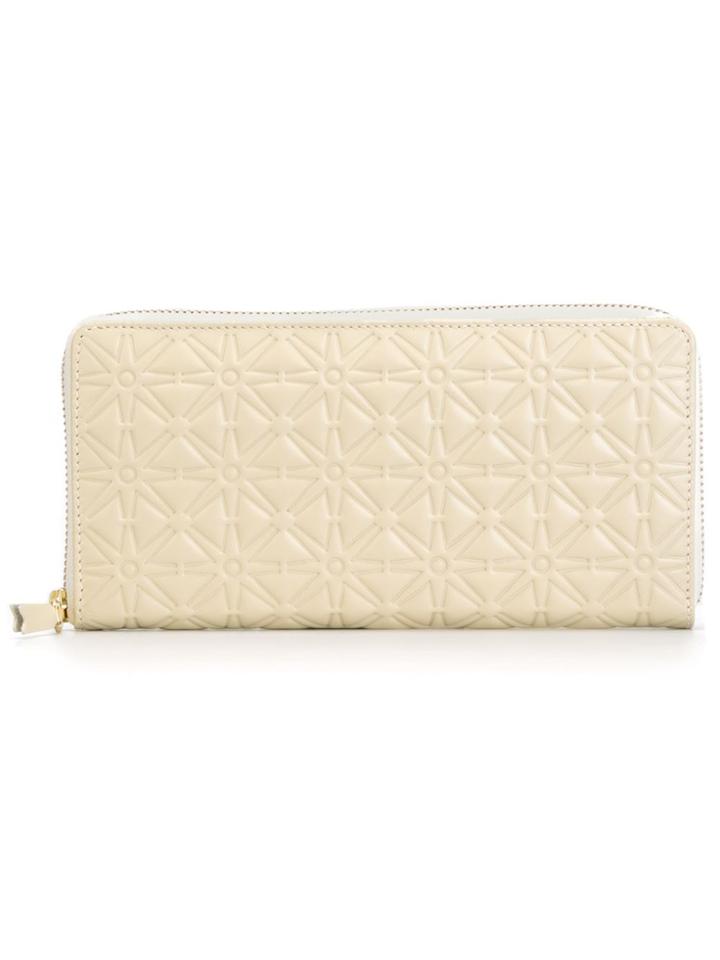 Comme Des Garçons Wallet 'classic Embossed A' Wallet - White